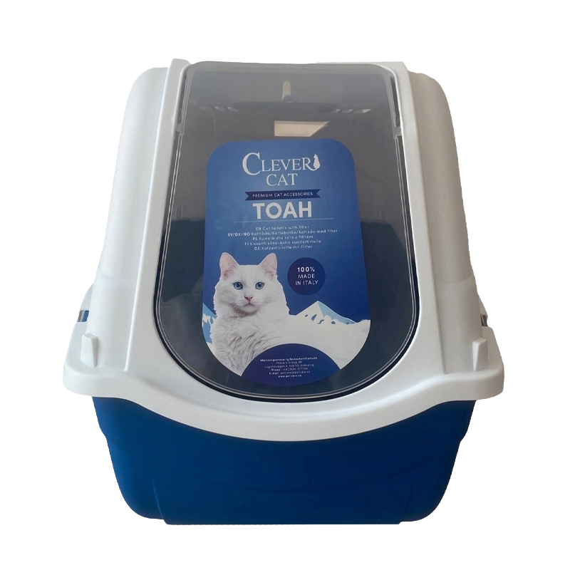 76885_Clever cat_Clever Cat Toilette Romeo w filter Large_front_högupplöst Clever Cat Toilette Romeo w filter Large 57x39x41 cm - Bilde 1