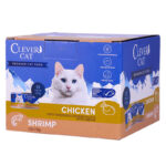 Clever Cat Shredded Chicken & Shrimp 70g - Bilde 4