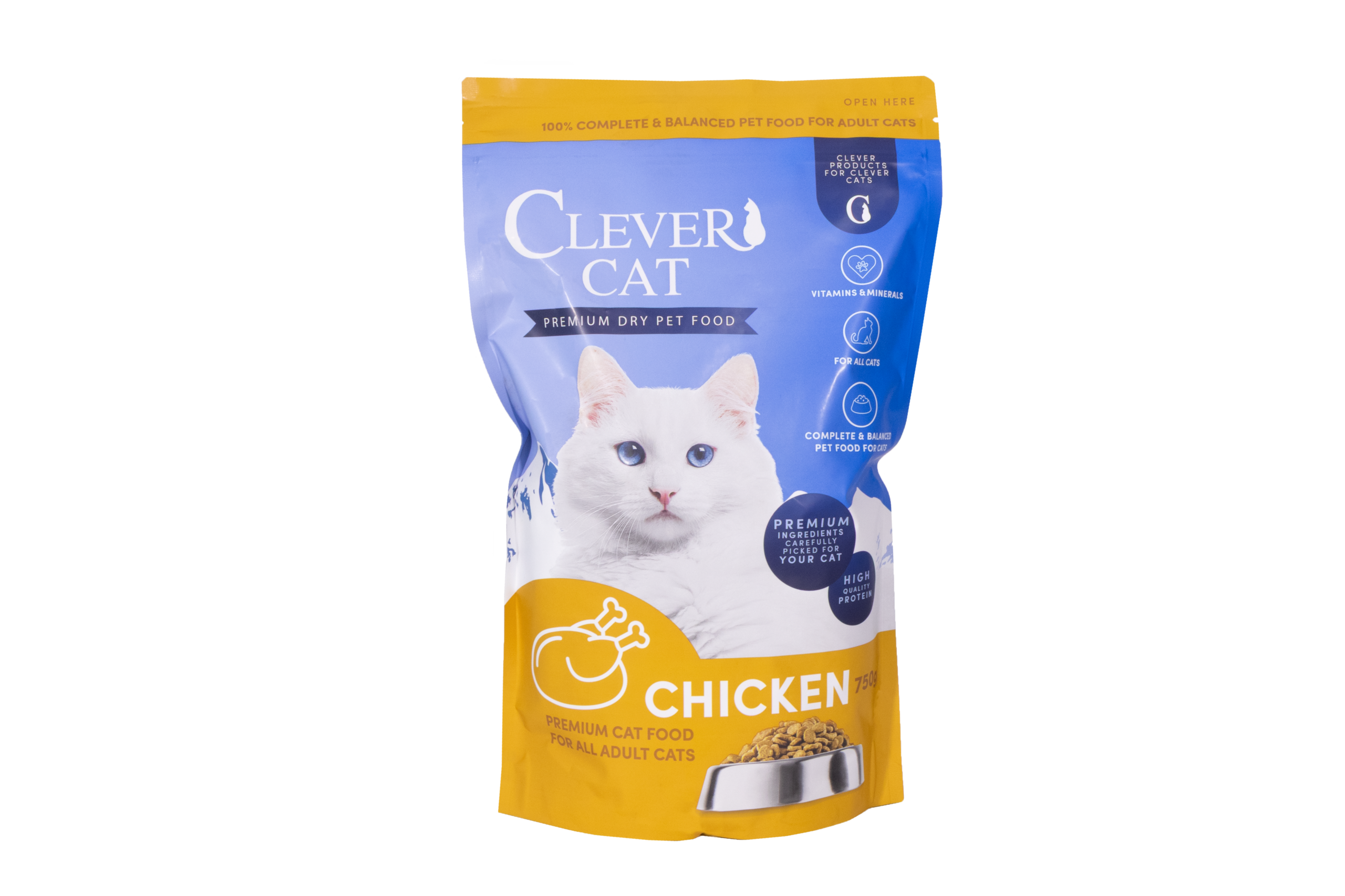 8091_CC_chicken-750g_front_transparent Adult Cat Food 750g - Bilde 1